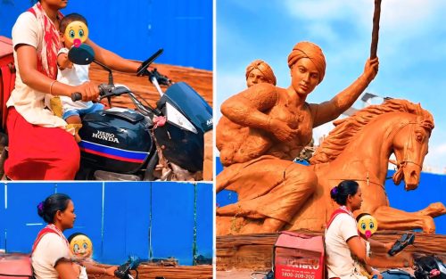 কোলে সন্তান, বাইকে খাবার ডেলিভারি! সংসারের লড়াইয়ে হার মানেননি মা, তাঁর জীবনসংগ্রাম ছুঁয়ে গেল নেটপাড়াকে