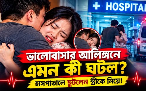 ভালোবাসার আলিঙ্গনে এমন কী ঘটল? হাসপাতালে ছুটলেন স্ত্রীকে নিয়ে!